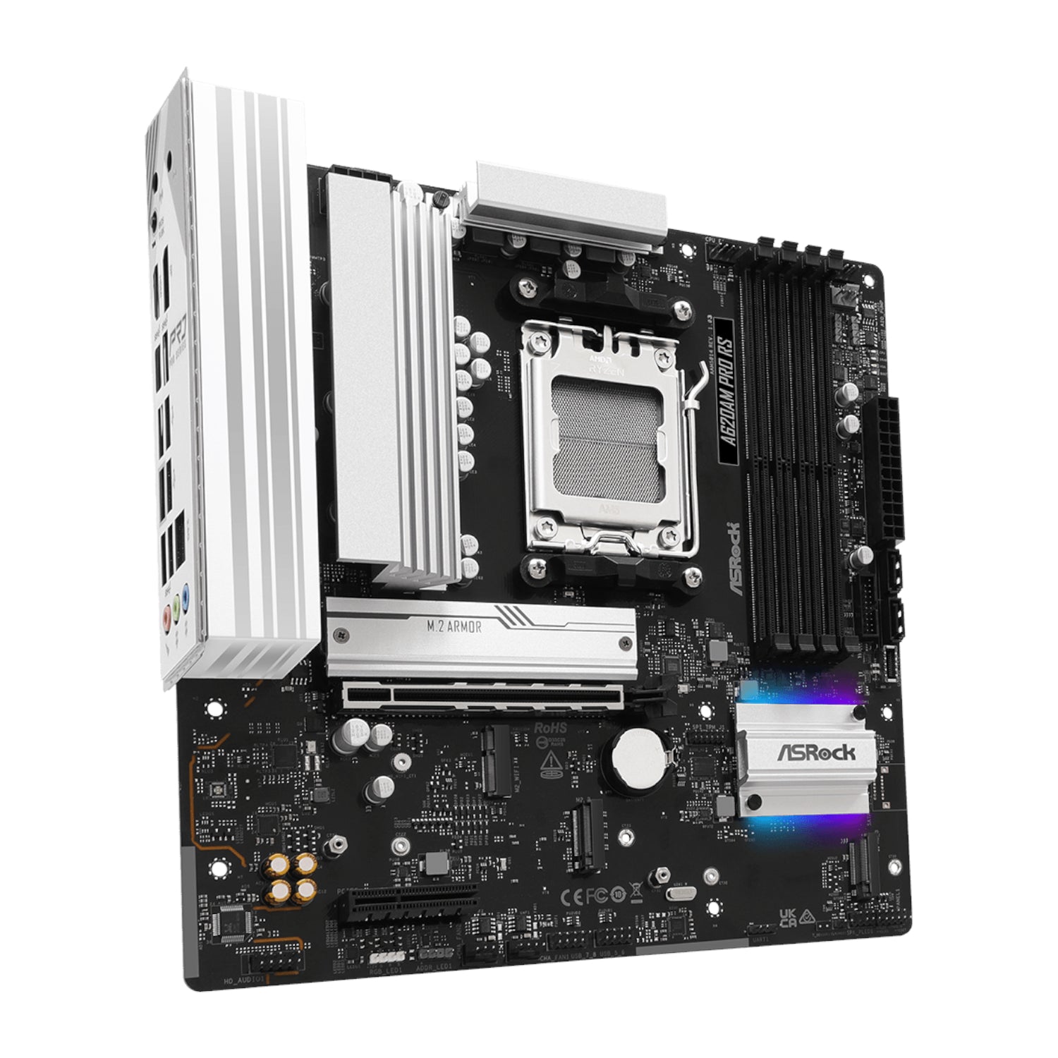Image 3 for ASRock A620AM Pro RS AM5 M-ATX Motherboard