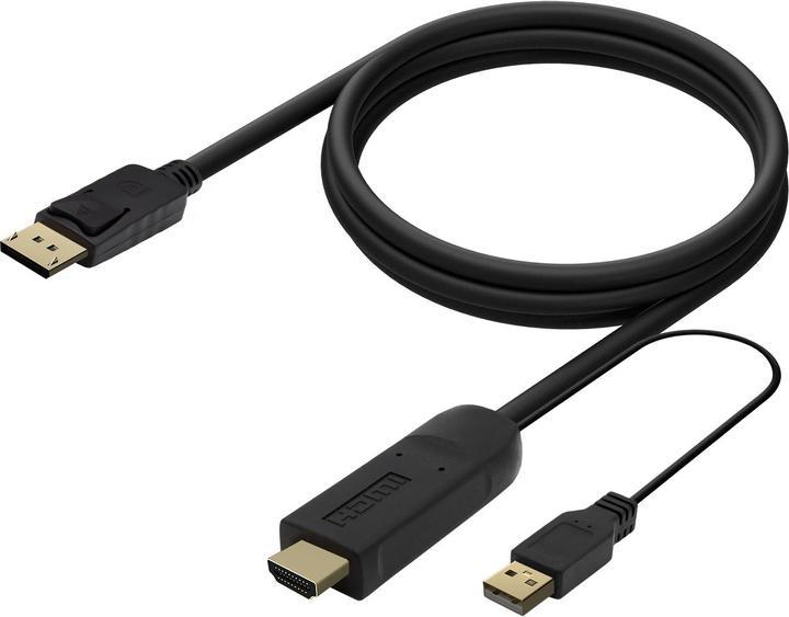 1.8m HDMI Male to DisplayPort Male Cable - 4K High-Speed Adapter