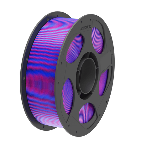 Image 1 for Anycubic PLA Silk Dual Filament 1kg – Red/Blue