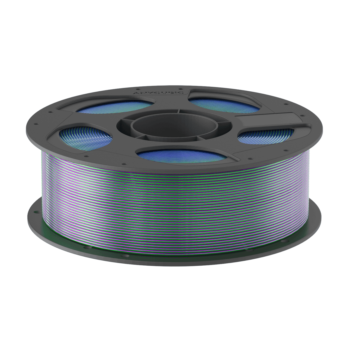 Image 2 for Anycubic PLA Silk Tri-colour Filament 1kg – Blue/Green/Purple