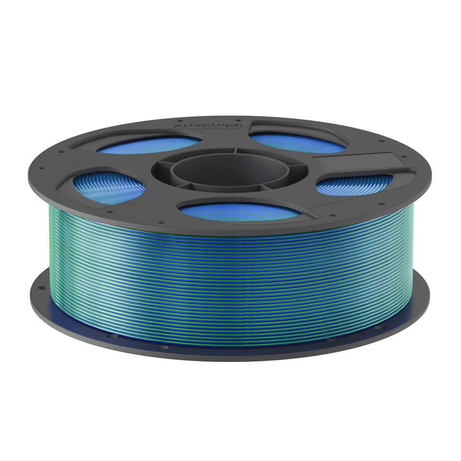 Image 2 for Anycubic PLA Silk Dual Filament 1kg – Blue/Green