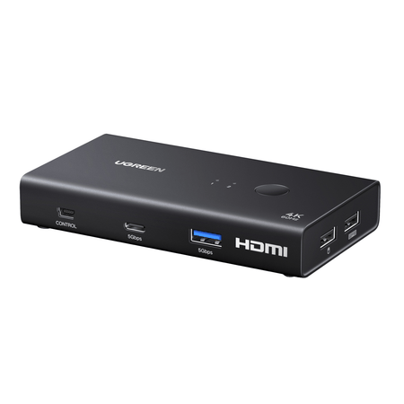 Image 1 for UGreen HDMI 2.0 KVM Switch 2-In-1 Out