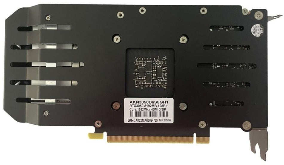 Arktek Geforce RTX3050, 2304 Stream Processors, 6GB GDDR6 Memory, HDMI DP DVI