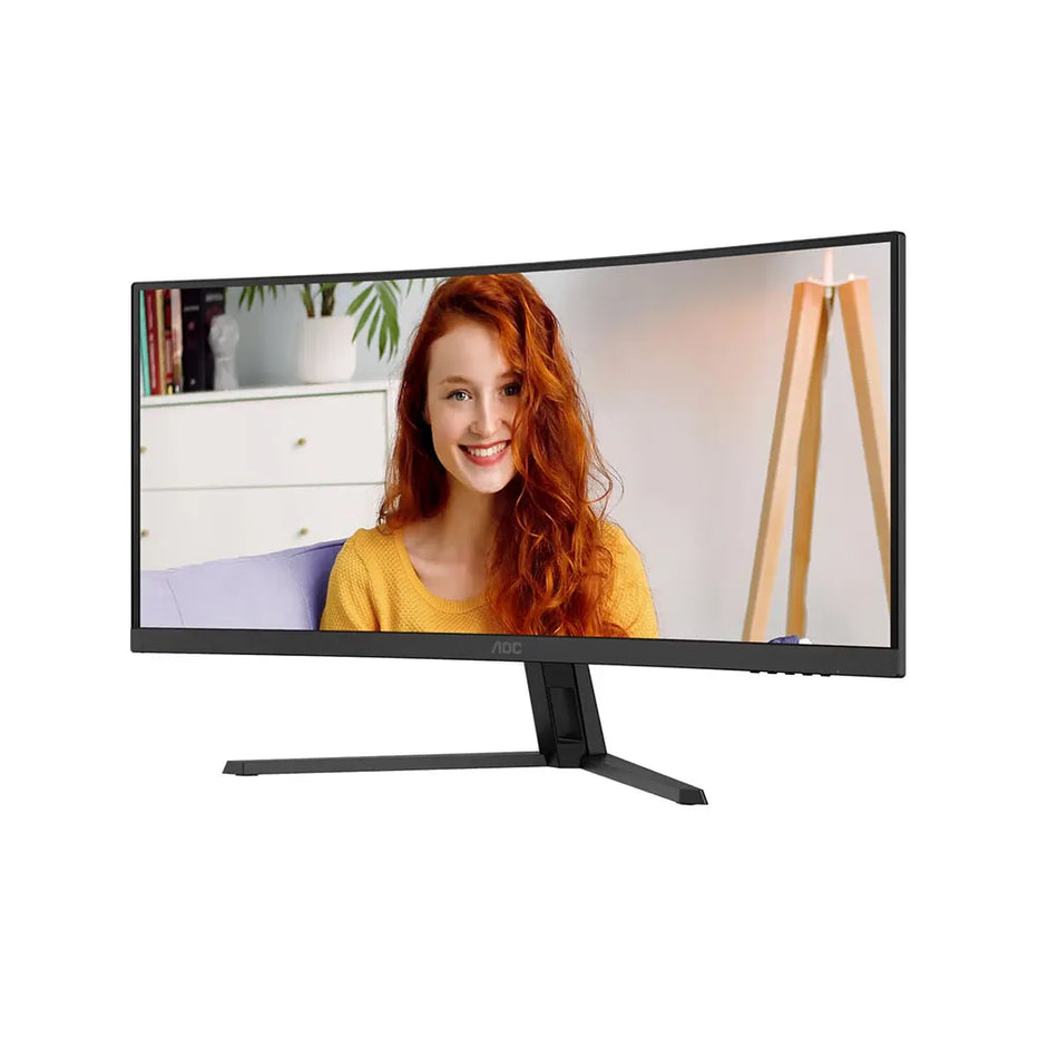 AOC CU34B3E 34" Curved VA Monitor - 3440x1440, 120Hz, 4ms GtG, HDR10, HDMI+DP