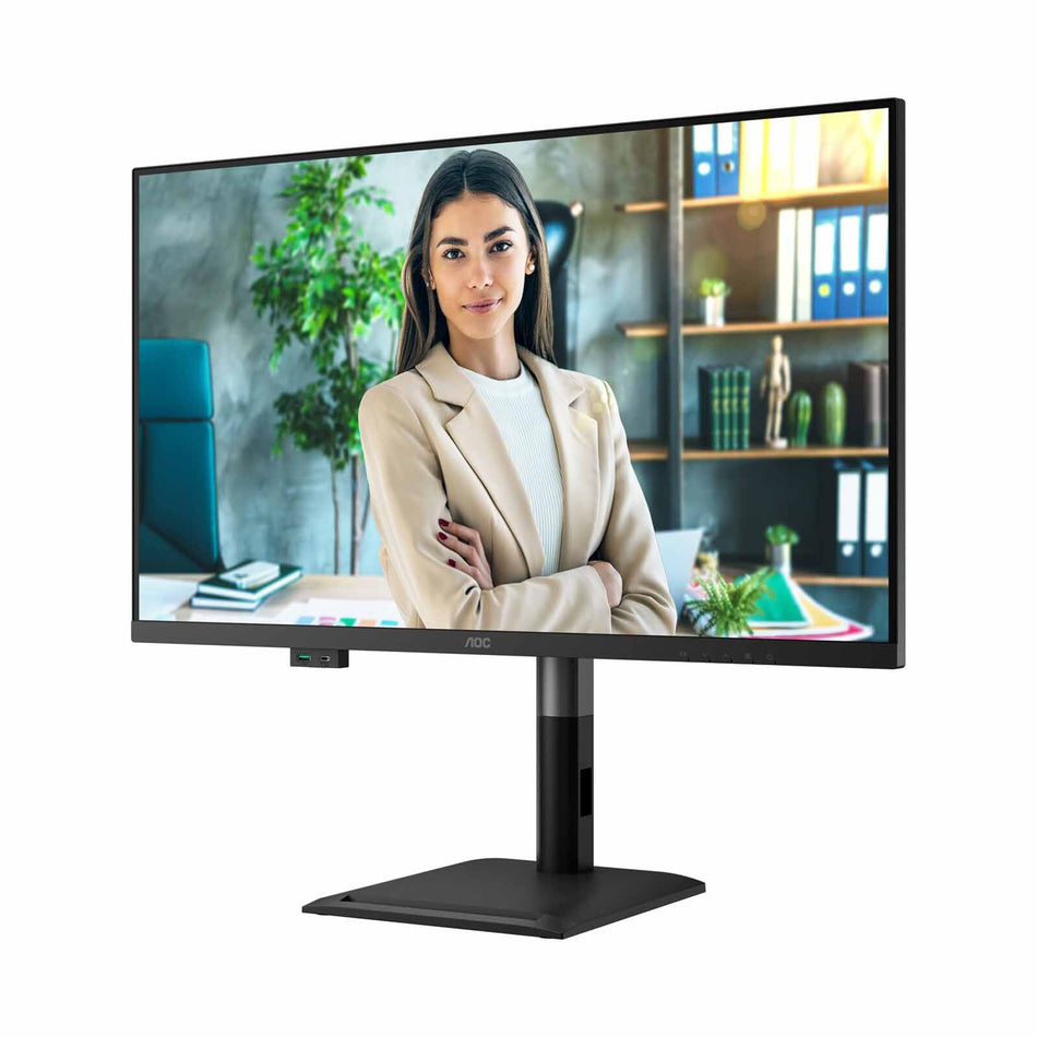 AOC U32P4C 32" 4K UHD Monitor with USB-C 96W Hub, KVM Switch, Speakers, G-Sensor and Height Adjustable Stand