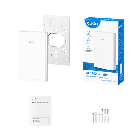 Image 6 for Cudy AC1200 Gigabit Dual-Band Wi-Fi 5 Wall-Plate Access Point