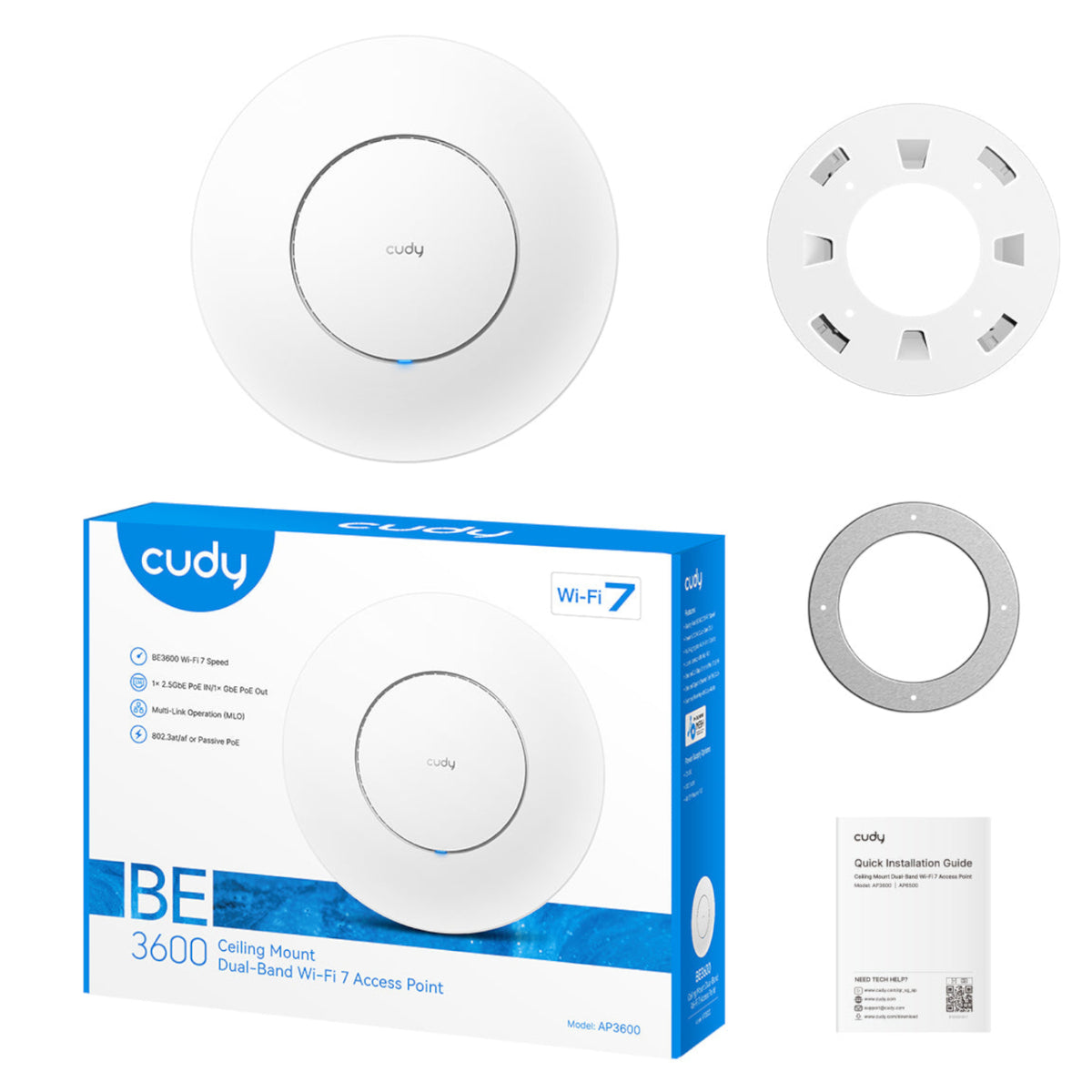 Image 5 for Cudy BE3600 2.5G Dual Band WiFi7 Ceiling Access Point