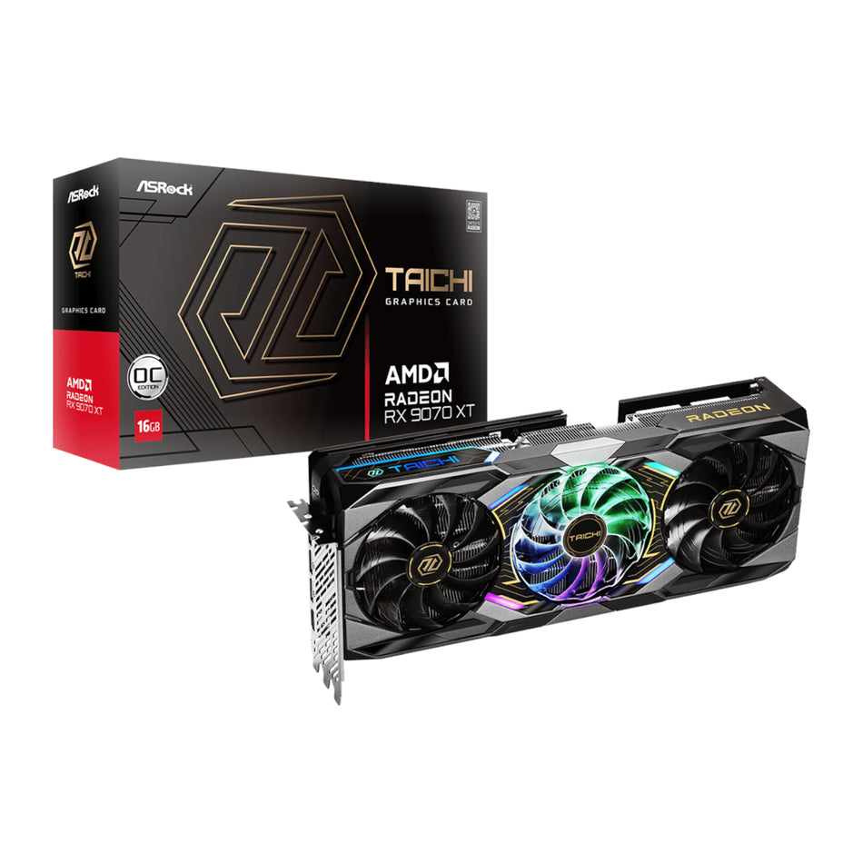 Image 1 for ASRock Radeon RX9070 XT Taichi 16G OC Graphics Card