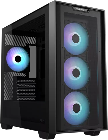 ASUS A21 Plus TG ARGB Black Micro-ATX Case