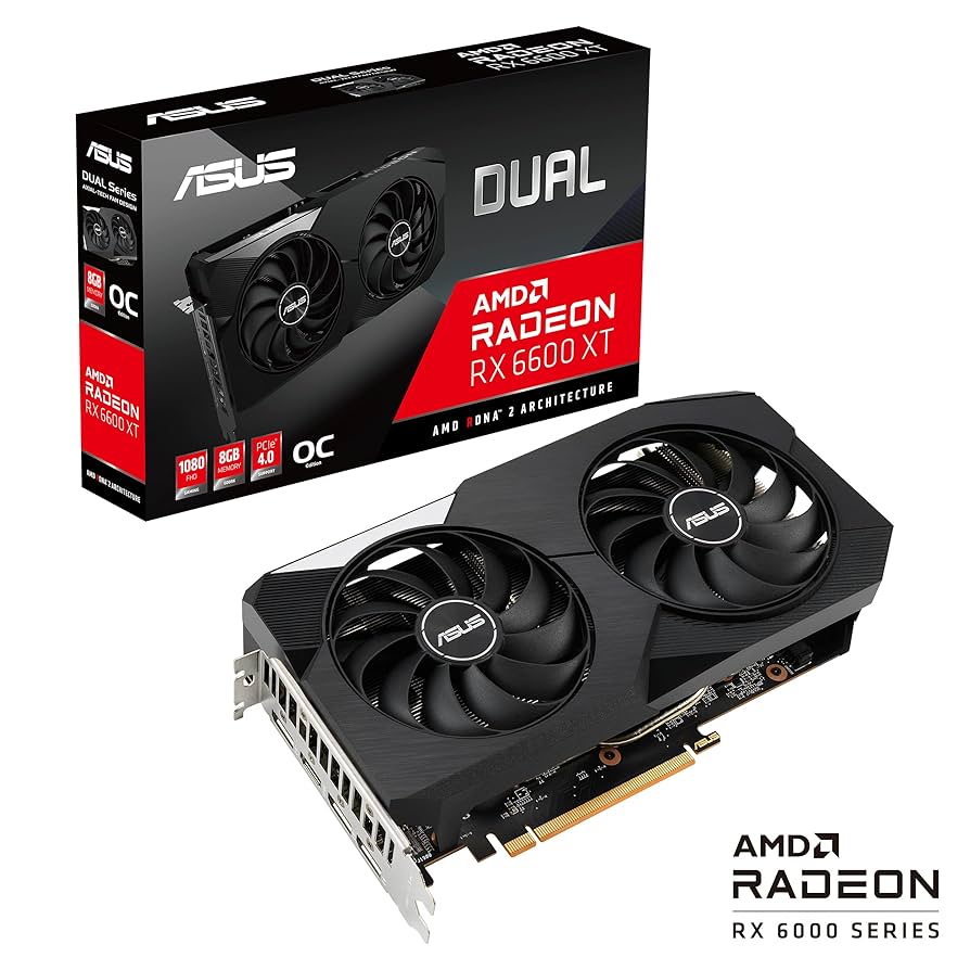 ASUS DUAL RX 6600 XT 8GB Graphics Card