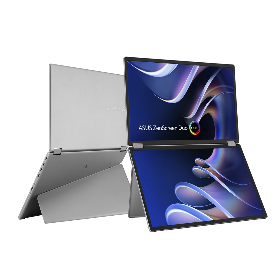 ASUS ZenScreen Duo OLED MQ149CD - Dual 14-inch 360° Foldable Portable Monitor