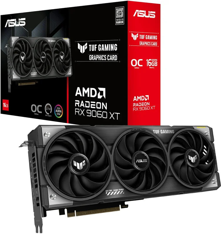 ASUS Prime Radeon RX 9060 XT OC Edition 16GB GDDR6 Graphics Card