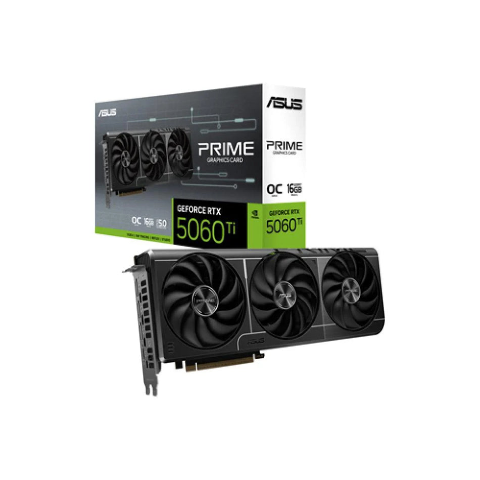 ASUS PRIME GeForce RTX 5060 Ti 16GB GDDR7 OC Edition Graphics Card