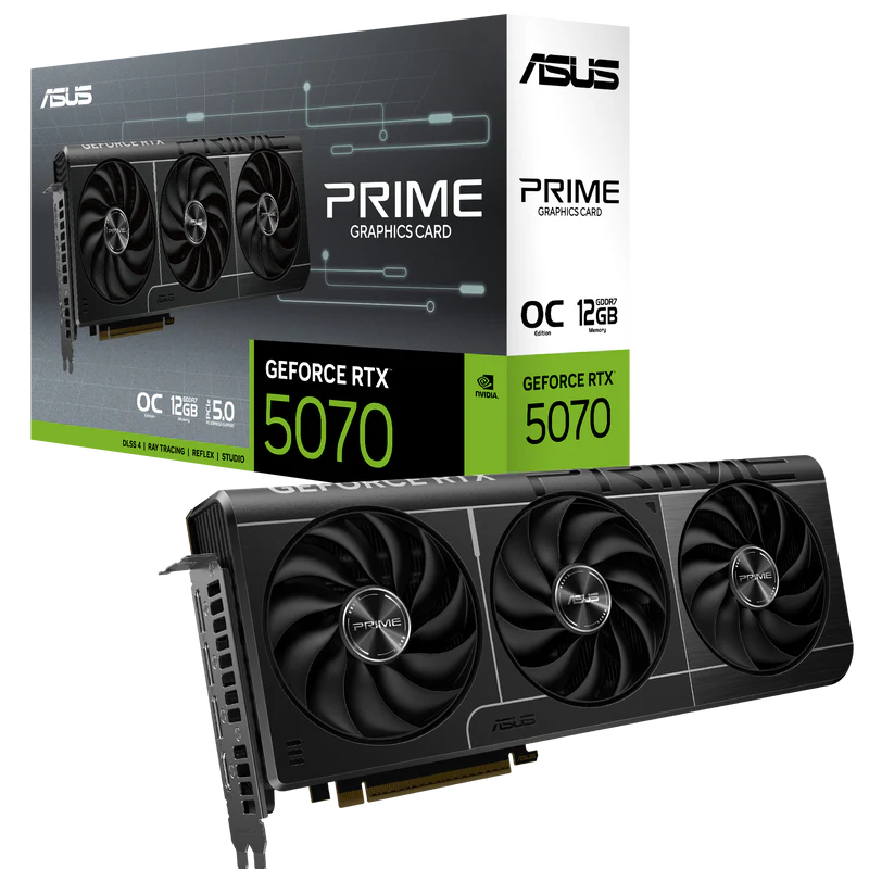 ASUS PRIME GeForce RTX 5070 OC Edition 12GB GDDR7 Graphics Card