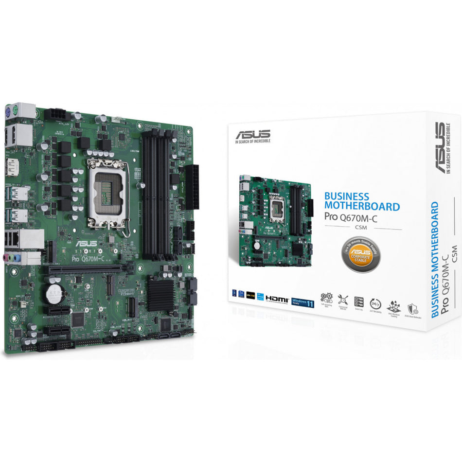 ASUS PRO Q670M-C-CSM Intel LGA1700 Motherboard