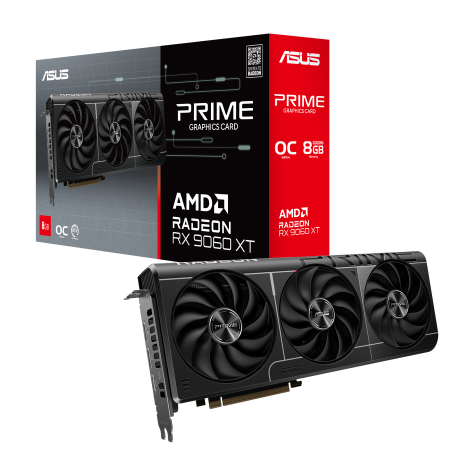 ASUS Prime RX 9060 XT 8GB OC Graphics Card