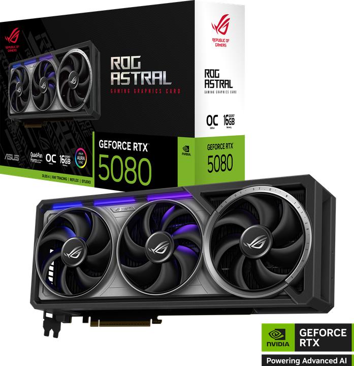 ASUS ROG Astral GeForce RTX 5080 16GB GDDR7 Gaming