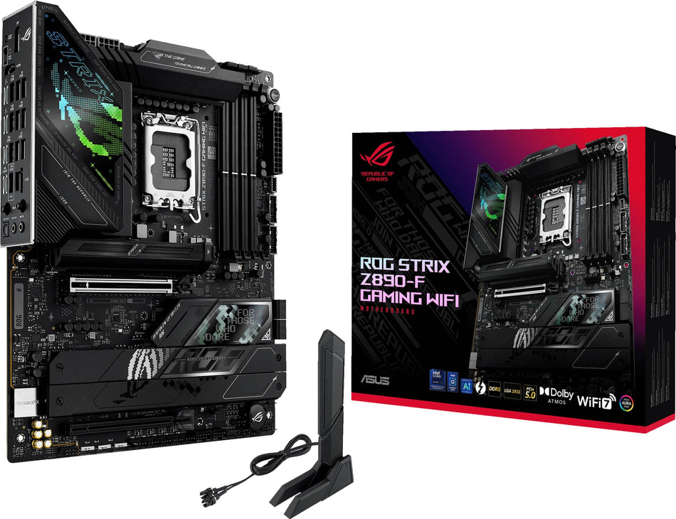 ASUS ROG Strix Z890-F Gaming WiFi Motherboard - LGA 1851, Intel Z890, DDR5 Support, WiFi 7
