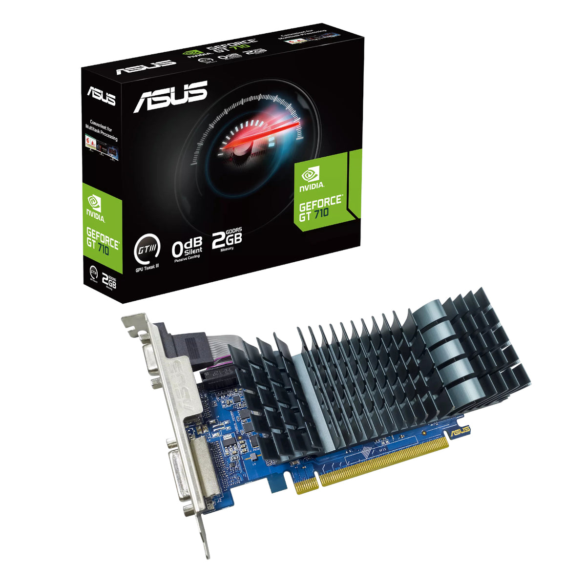 Image 1 for Asus GeForce GT 710 2GB GDDR5 EVO Graphics Card
