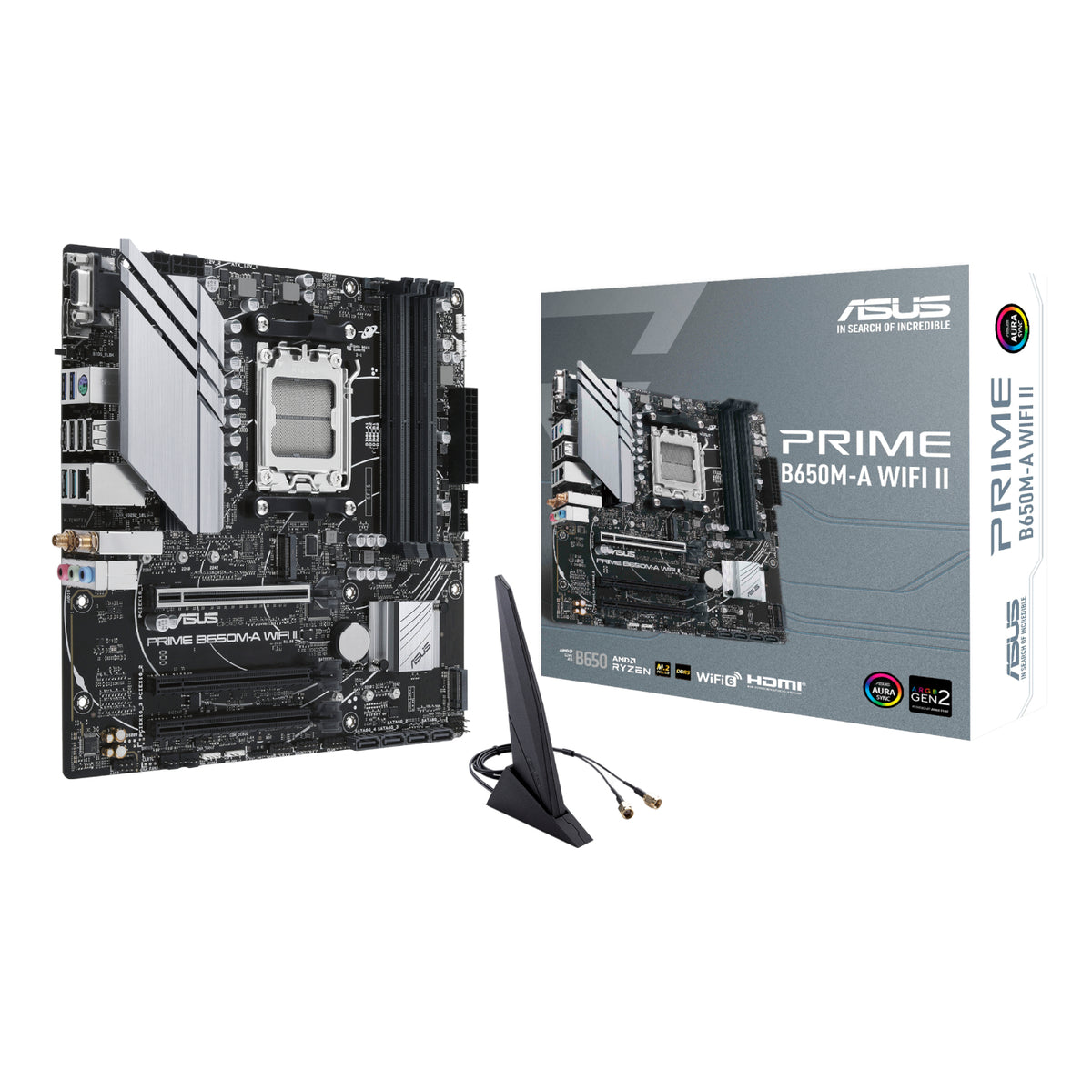 Image 1 for Asus PRIME B650M-A WIFI II M-ATX Gaming Motherboard