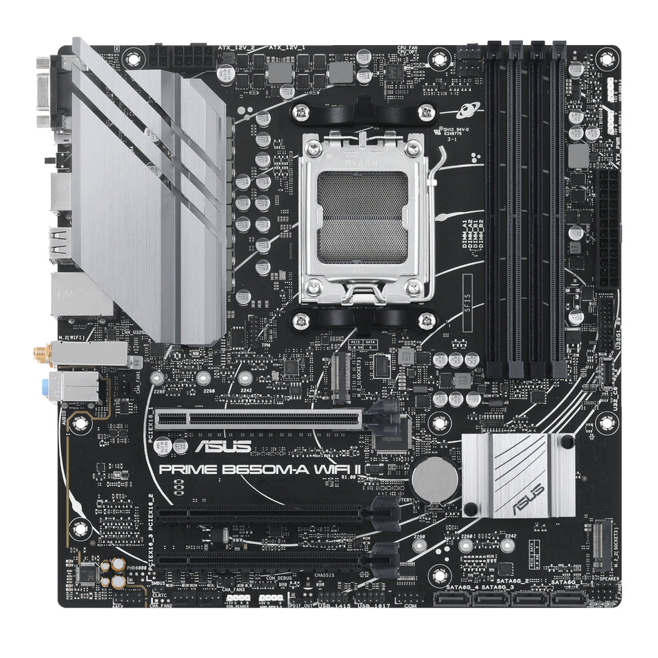 Image 2 for Asus PRIME B650M-A WIFI II M-ATX Gaming Motherboard
