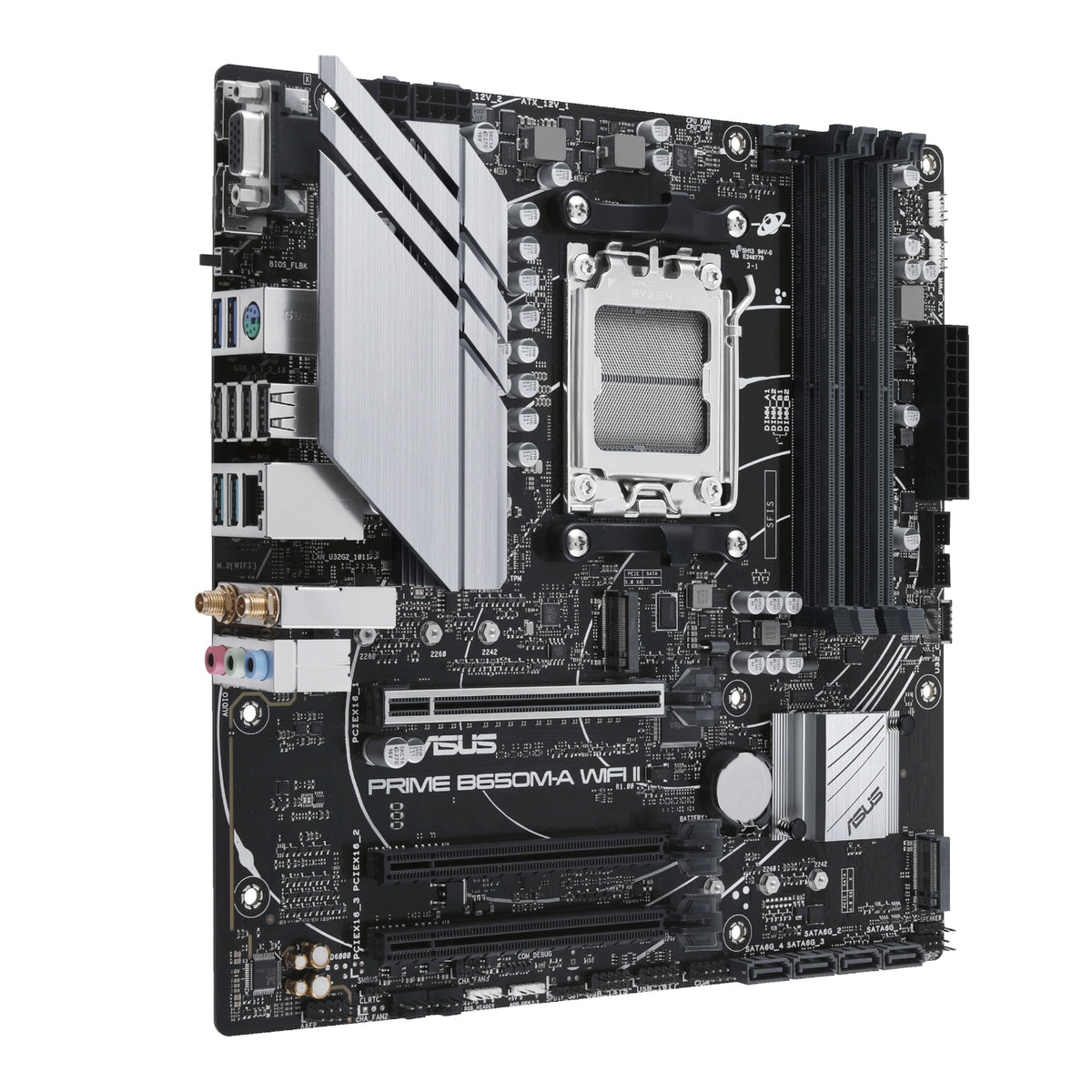 Image 3 for Asus PRIME B650M-A WIFI II M-ATX Gaming Motherboard