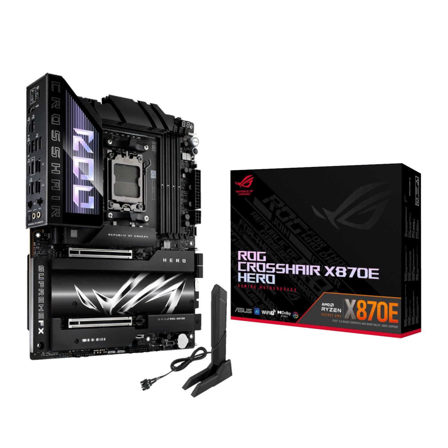 Image 1 for Asus ROG Crosshair X870E HERO ATX Gaming Motherboard