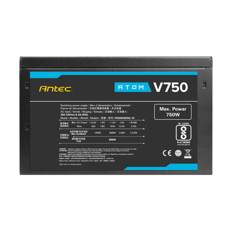 Image 5 for Antec Atom V750 Non-Modular Power Supply