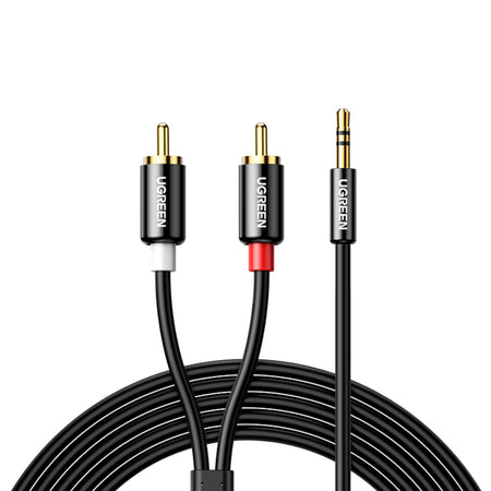 Image 2 for UGREEN AV116 RCA to AUX 3.5mm Audio Cable 1M - Black