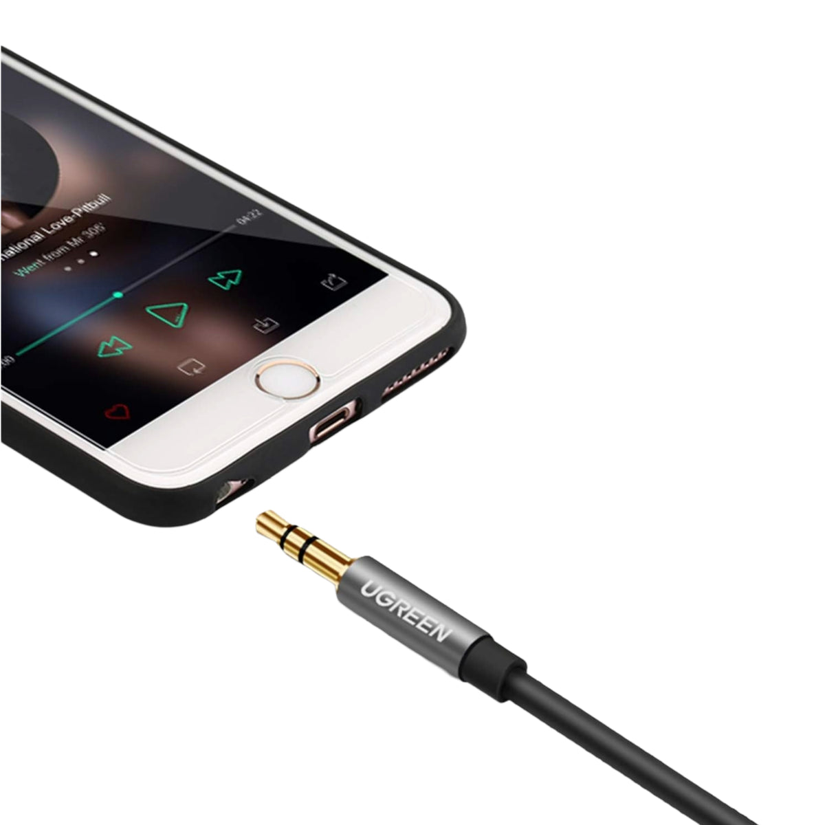 Image 4 for UGREEN AV118 3.5mm AUX Extension Cable 1m – Male to Female –(Black)