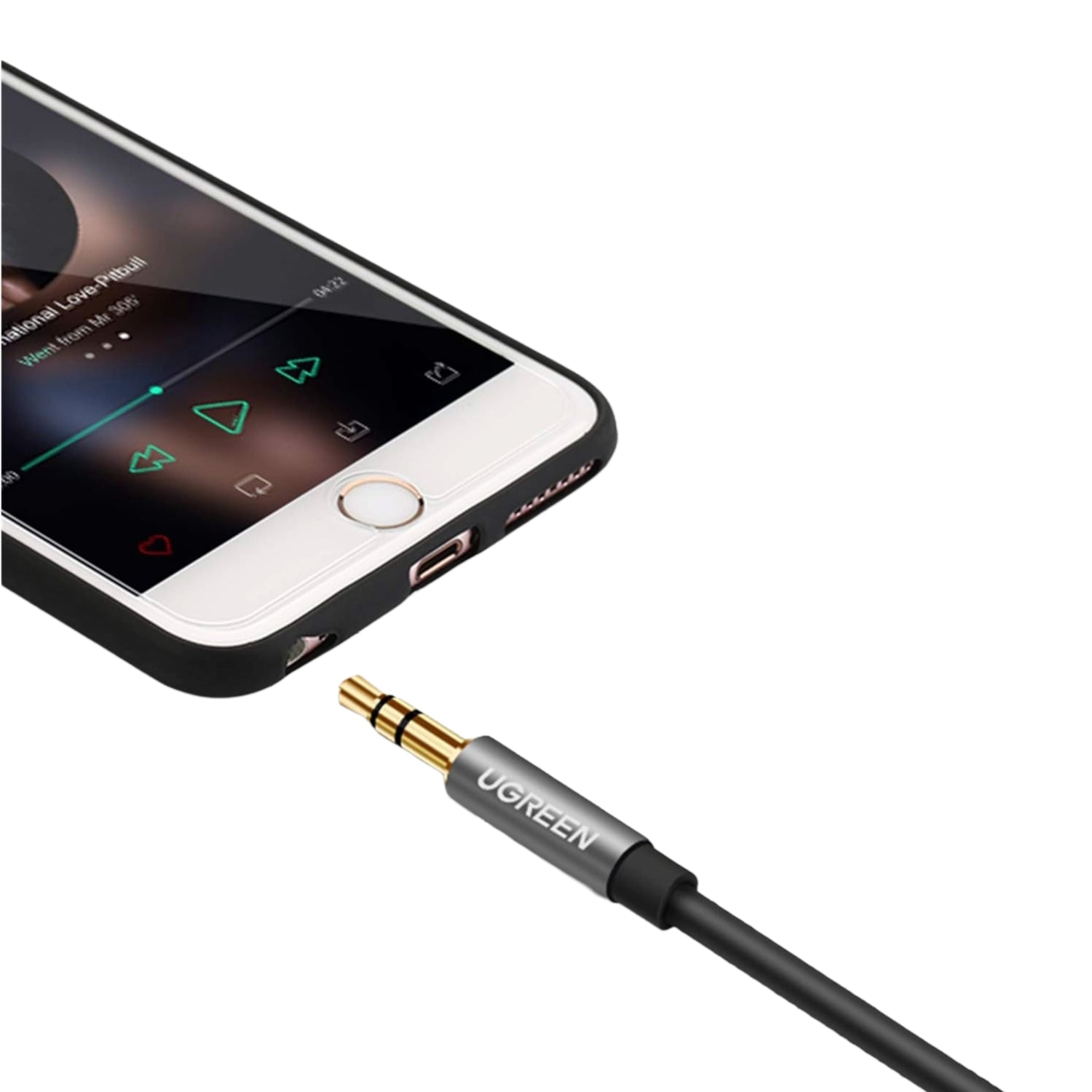 Image 4 for UGREEN AV118 3.5mm AUX Extension Cable 3m – Male to Female –(Black)