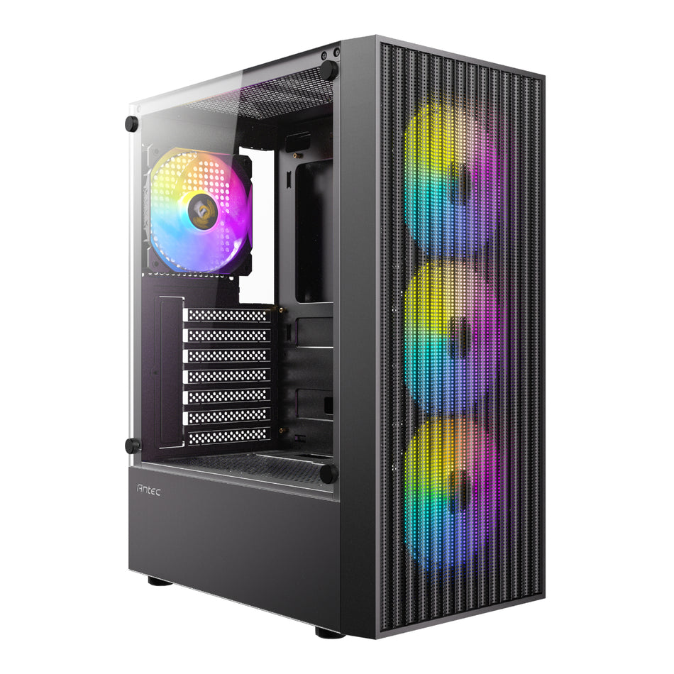 Image 1 for Antec AX27 RGB ELITE ATX Gaming Chassis - Black