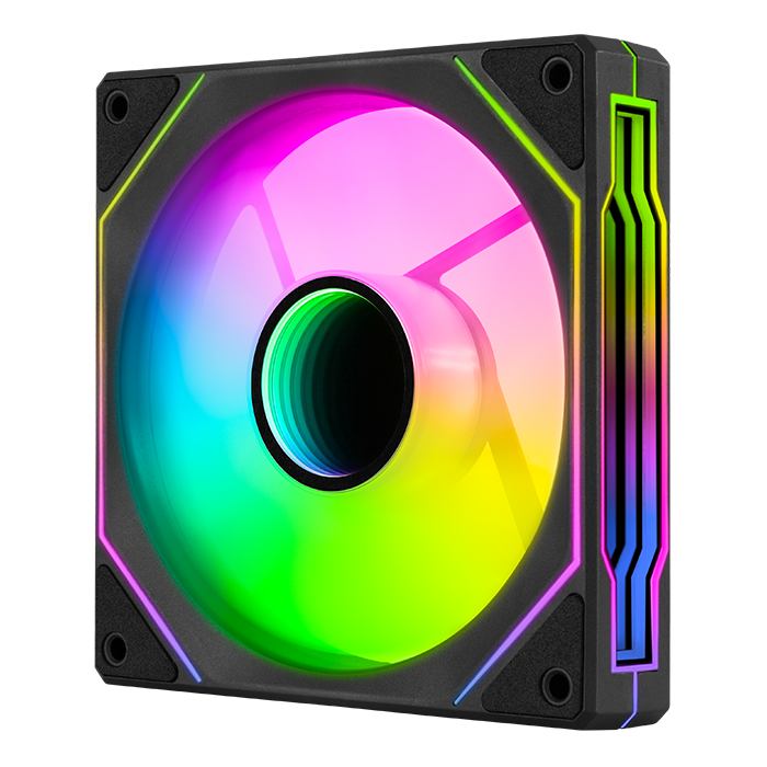 AeroCool Phantom M-3 120mm PWM ARGB Case Fan - Black