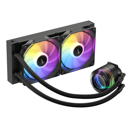 Image 3 for Antec VORTEX LUM 240 ARGB AIO CPU Liquid Cooler – Black