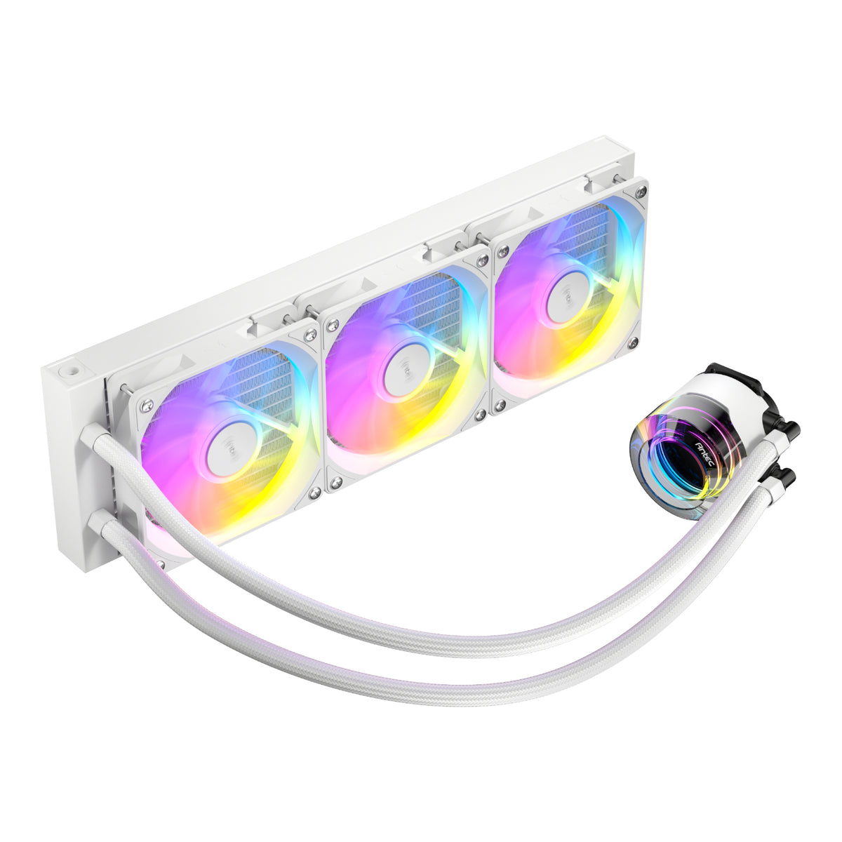 Image 3 for Antec VORTEX LUM 360 ARGB AIO CPU Liquid Cooler - White