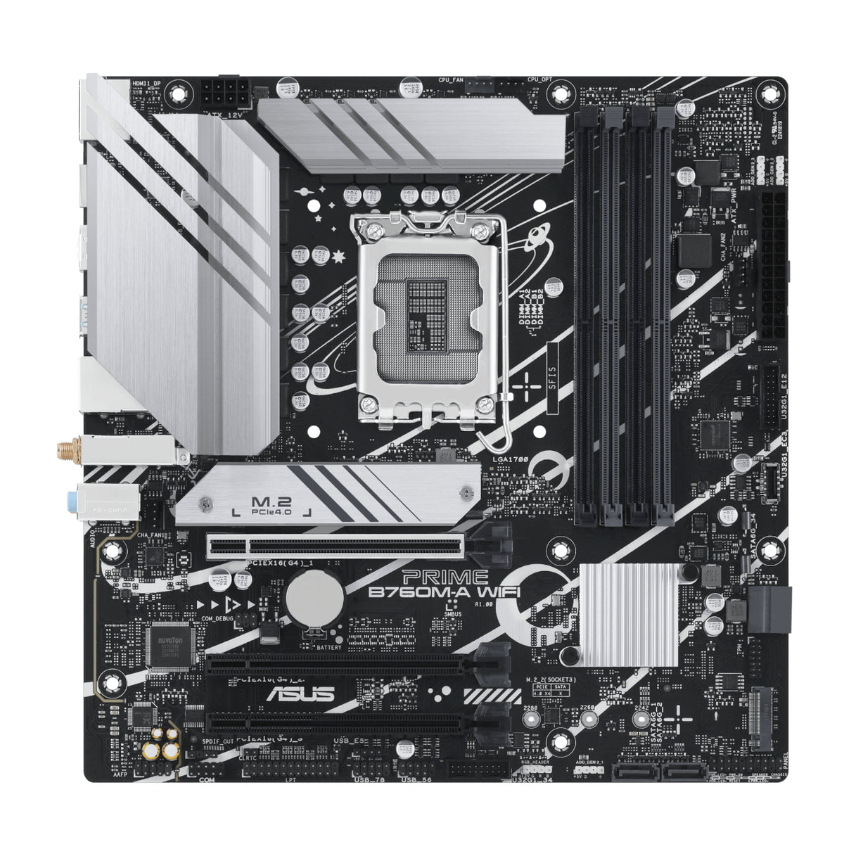 Image 2 for Asus PRIME B760M-A WIFI Intel LGA1700 M-ATX Motherboard