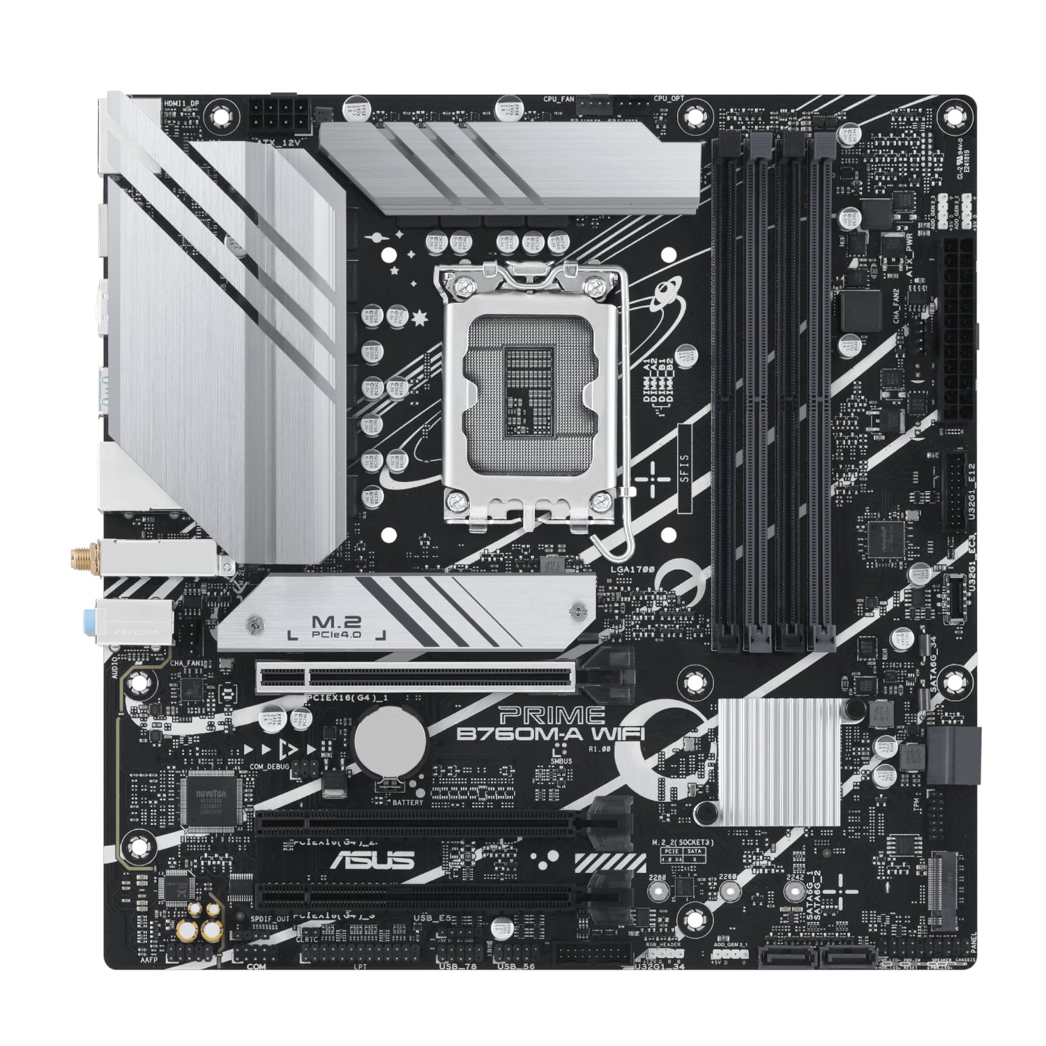 Image 2 for Asus PRIME B760M-A WIFI Intel LGA1700 M-ATX Motherboard