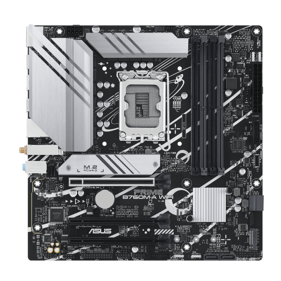 Image 2 for Asus PRIME B760M-A WIFI Intel LGA1700 M-ATX Motherboard