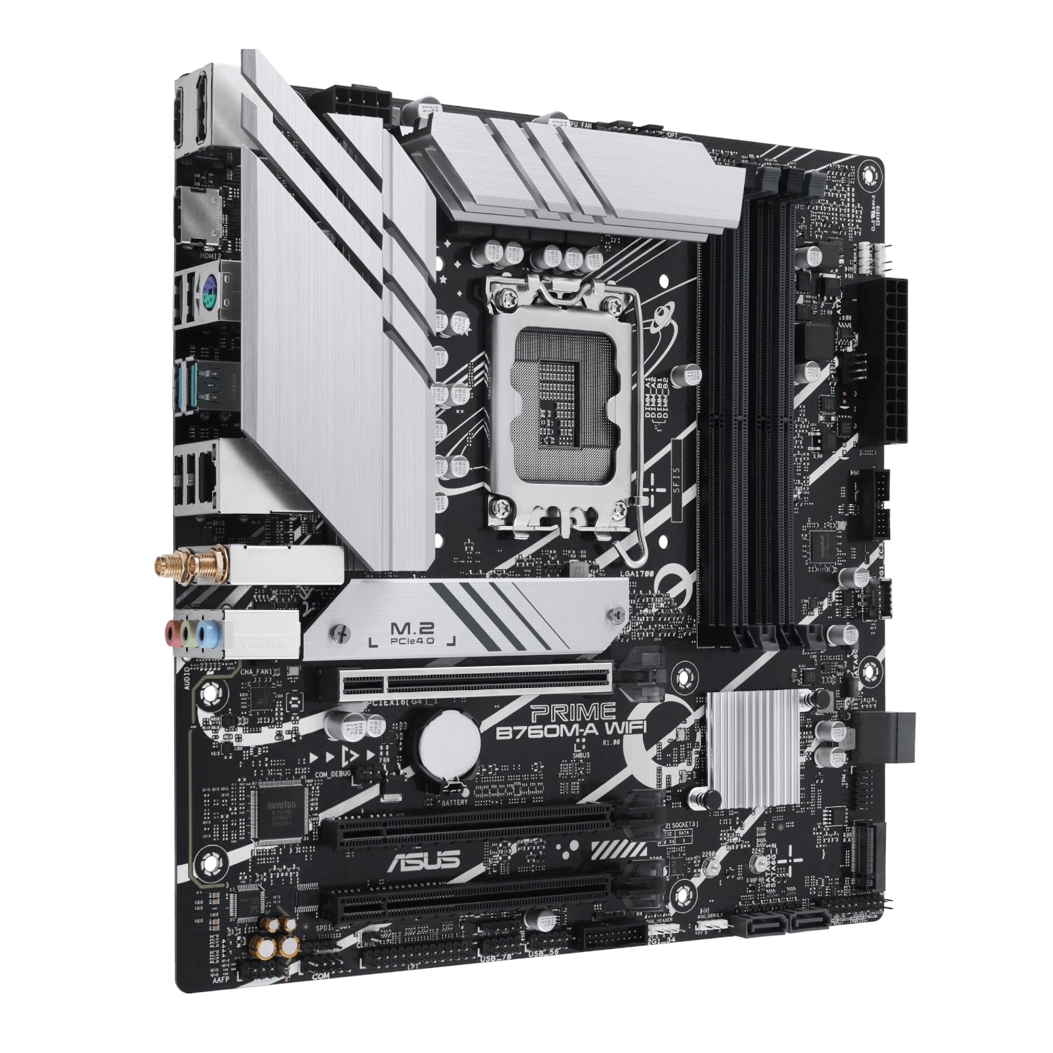 Image 3 for Asus PRIME B760M-A WIFI Intel LGA1700 M-ATX Motherboard