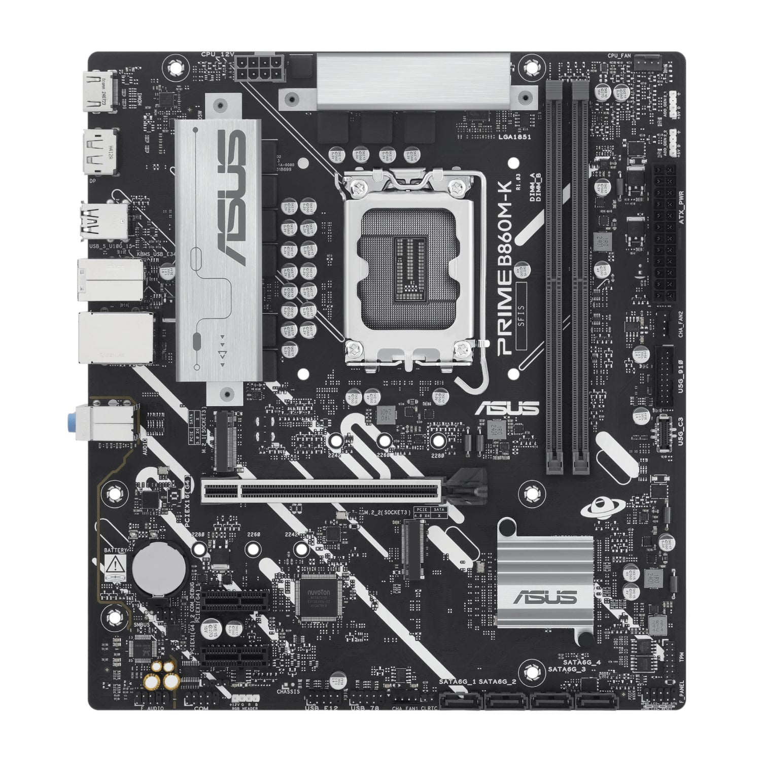 Image 2 for Asus PRIME B860M-K Intel LGA1851 M-ATX Motherboard