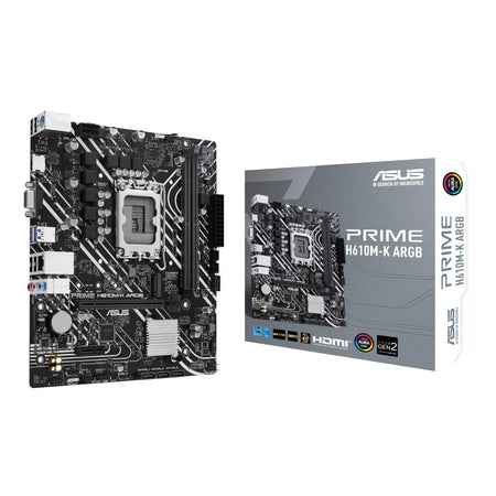 Image 1 for Asus PRIME H610M-K ARGB Intel LGA1700 M-ATX Motherboard
