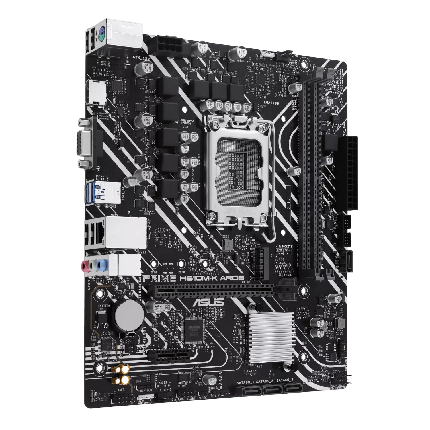 Image 3 for Asus PRIME H610M-K ARGB Intel LGA1700 M-ATX Motherboard