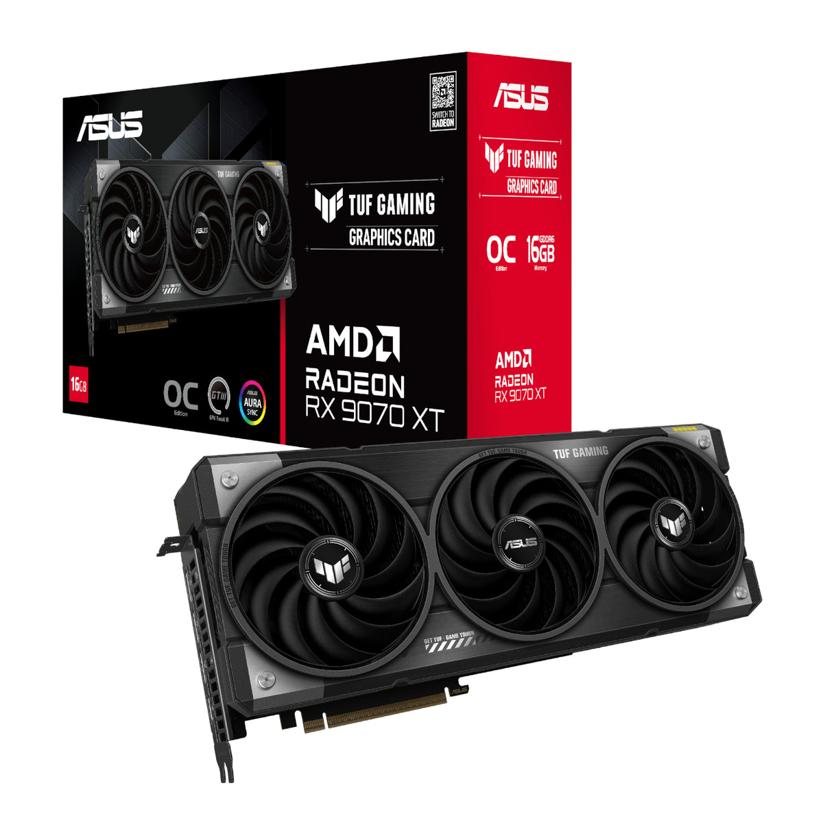 Image 1 for Asus TUF Gaming Radeon RX 9070 XT OC Edition 16GB GDDR6 Graphics Card
