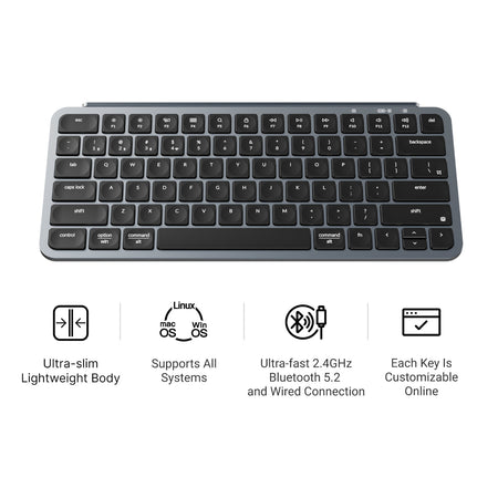 Image 9 for Keychron B1 Pro Ultra-Slim 75% Wireless Keyboard - Space Grey