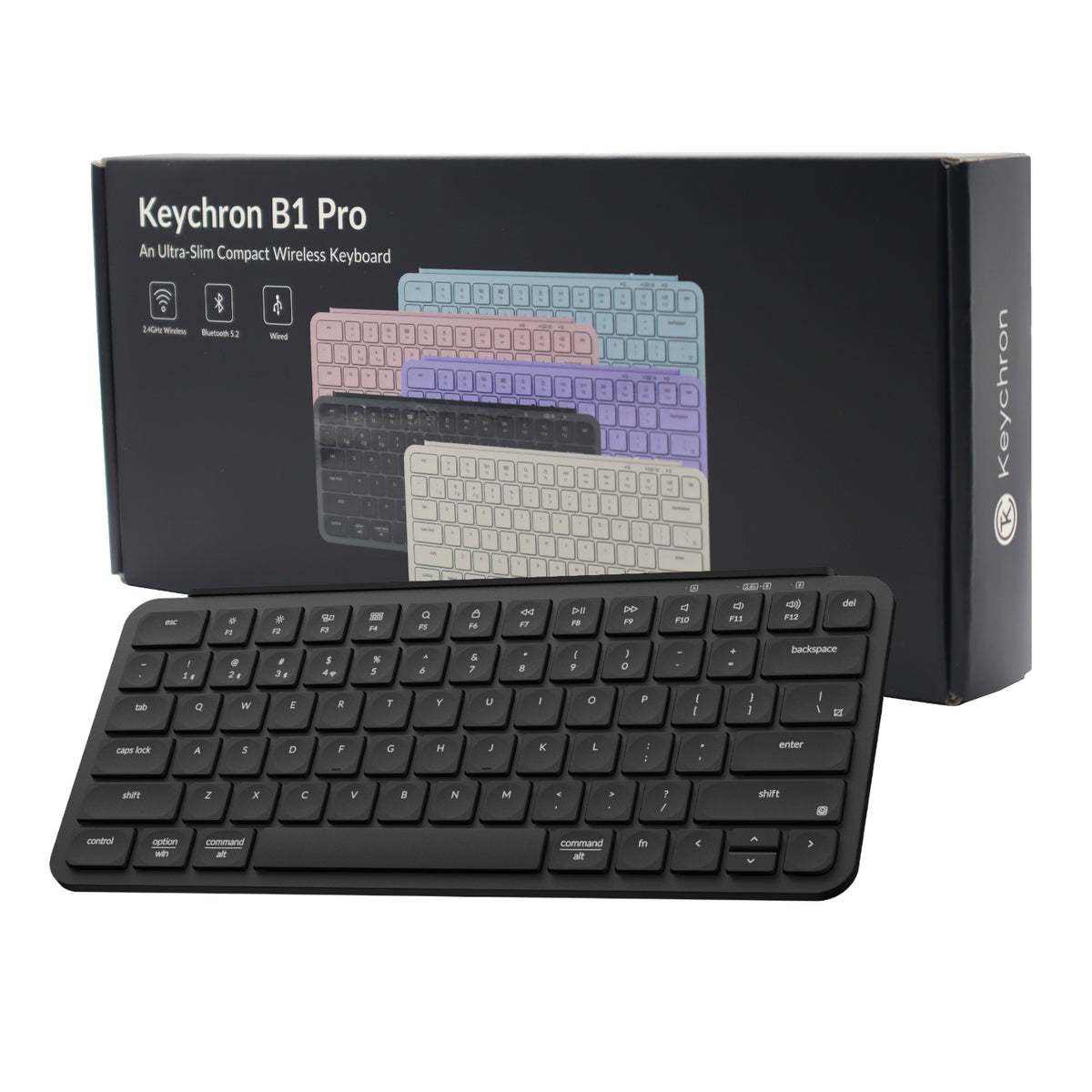 Image 11 for Keychron B1 Pro Ultra-Slim 75% Wireless Keyboard - Space Grey