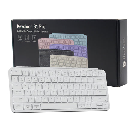 Image 7 for Keychron B1 Pro Ultra-Slim 75% Wireless Keyboard - Ivory White