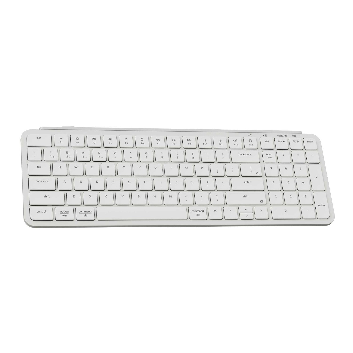 Image 2 for Keychron B2 Pro Ultra-Slim 96% Wireless Keyboard - Ivory White