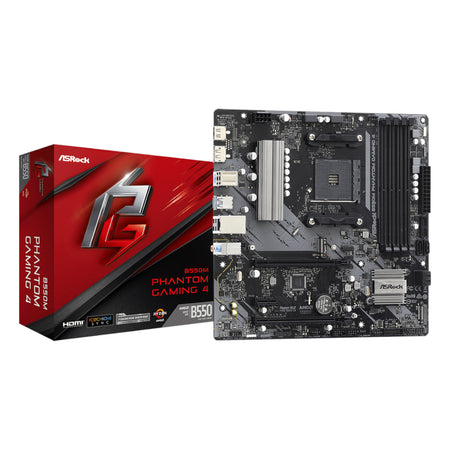 Image 1 for ASRock B550 Phantom Gaming 4 AM4 M-ATX Motherboard