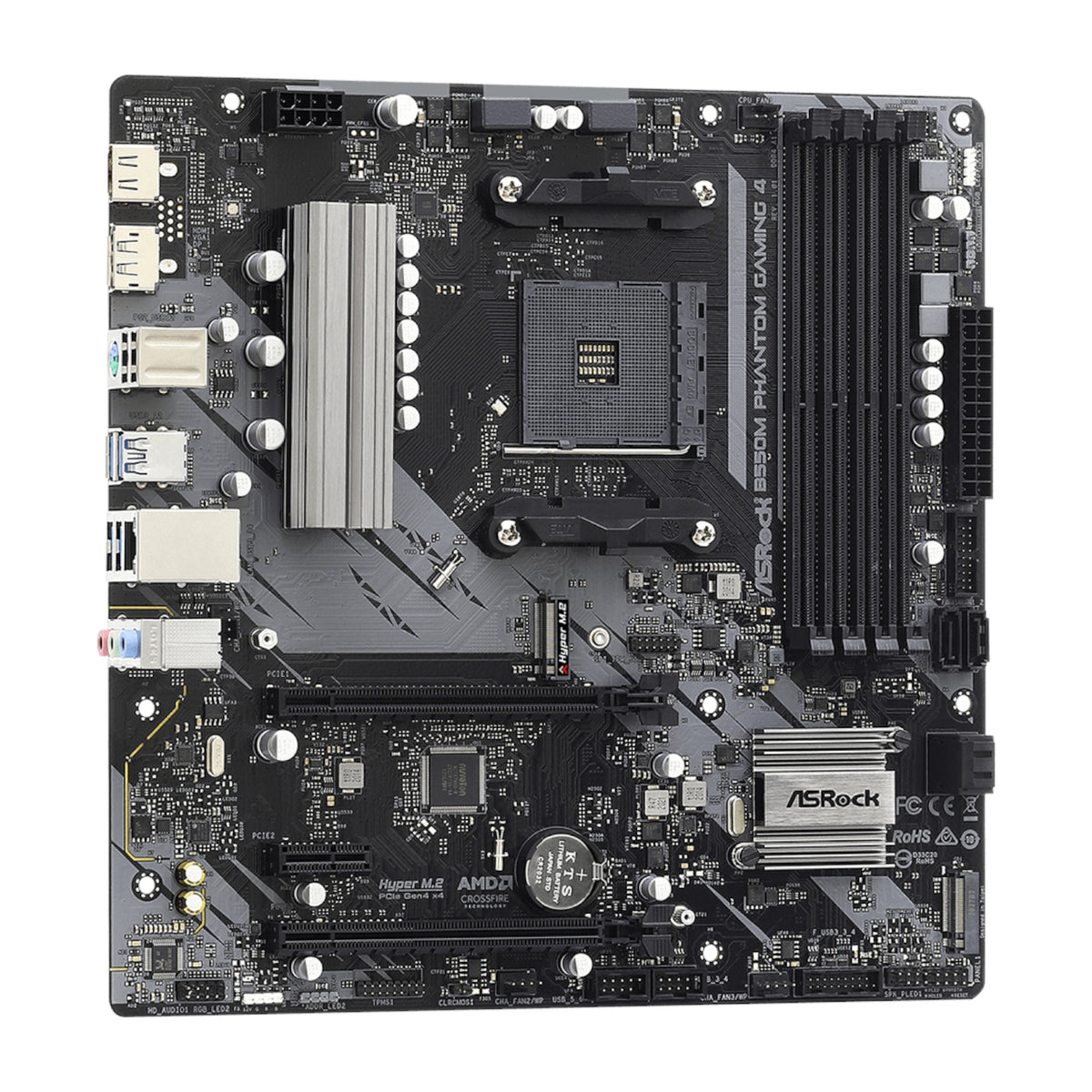 Image 4 for ASRock B550 Phantom Gaming 4 AM4 M-ATX Motherboard