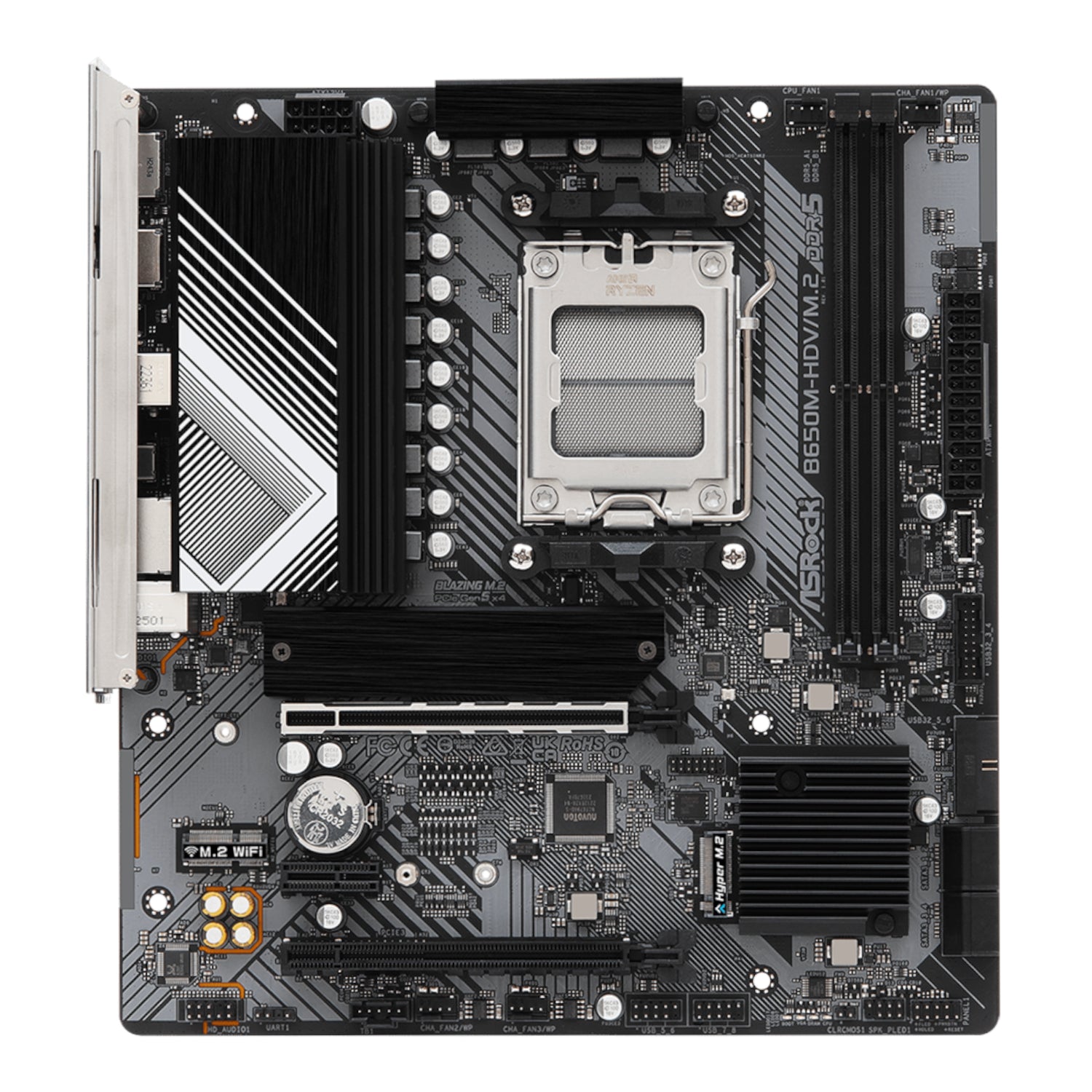 Image 2 for ASRock B650M-HDV/M.2 AM5 Micro-ATX Motherboard